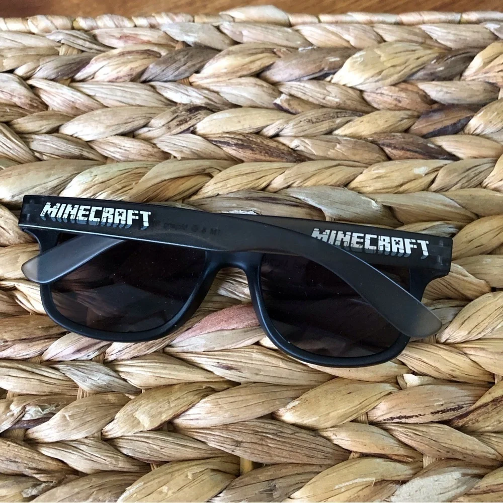 Minecraft little kids green pixel sunglasses